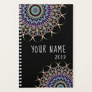 Planejador Personalizável com Mandala Reunido