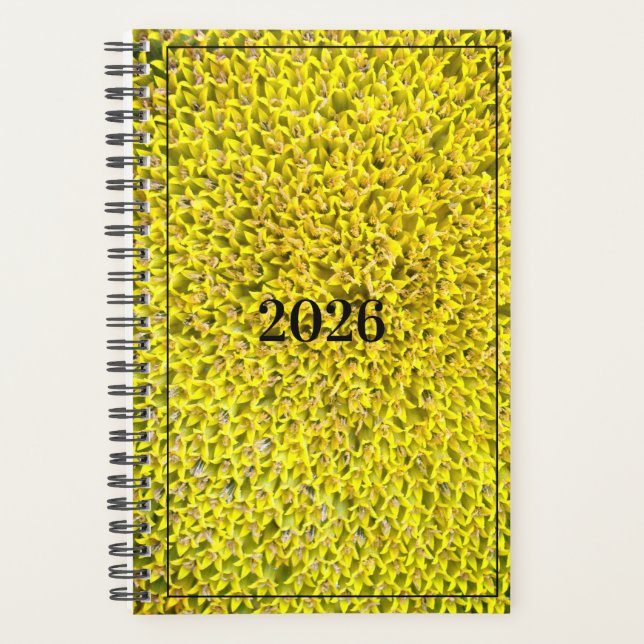 Planejador personalizável de girassóis (Frente)