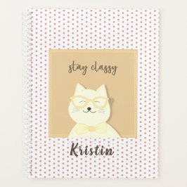 Planejador Personalizável Gato Sorridente Stay Cla