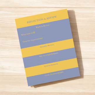 Planejador prático de reflexão e revisão para estu