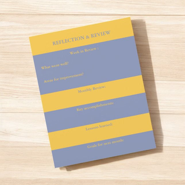 Planejador prático de reflexão e revisão para estu (Criador carregado)