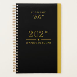 Planejador Preto 2026 para Uso Doméstico e Profiss