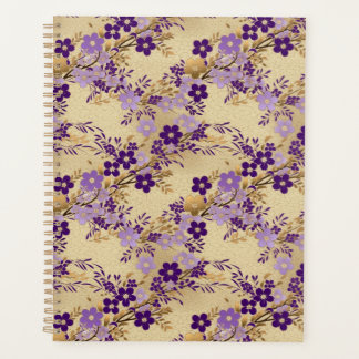 Planejador Purple Floral Chiyogami