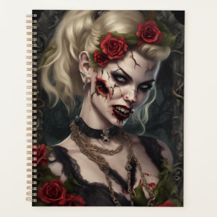 Planejador Rainha Vampira Gótica Chifres de Fant