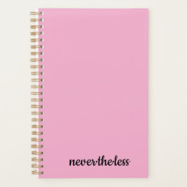 Planejador Rosa Minimalista | Notebook moderno ele