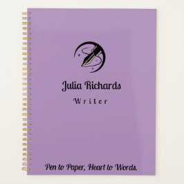 Planejador Roxo do Escritor