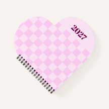 Planejador Semanal Cute Pink Gingham 2027