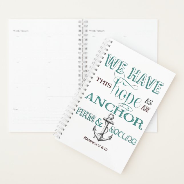 Planejador Semanal de Âncora de Esperança (Exibição)