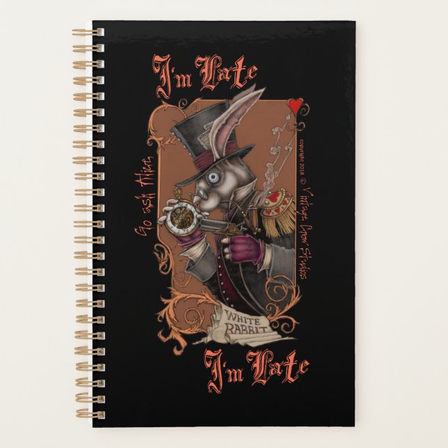 Planejador Semanal do Coelho Branco (Frente)