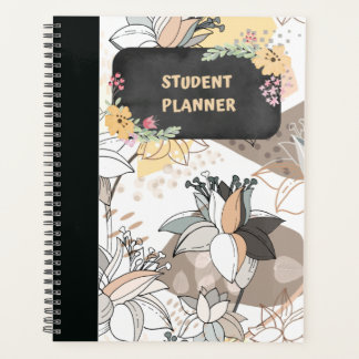 PLANEJADOR SEMANAL FLORAL DE ESTUDANTES