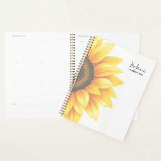 Planejador Semanal Personalizado de Girassol 2026