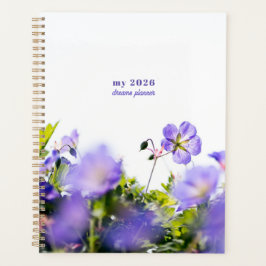 Planejador Sonhos Flor Silvestre Azul