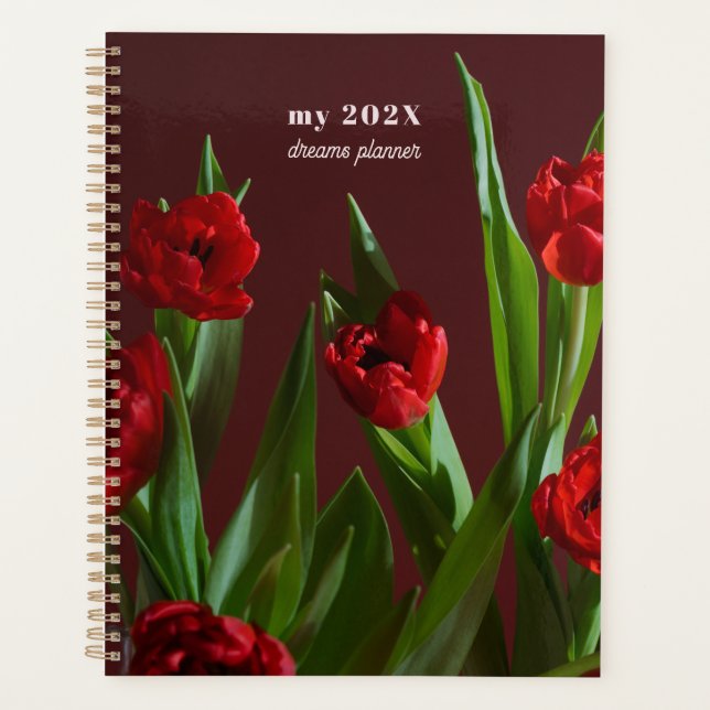 Planejador Sonhos Tulipa Vermelha (Frente)