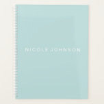 Planejador Teal/Semanal/Mensal<br><div class="desc">Adicione seu nome personalizado a este planejador semanal\mensal teal moderno. Ideal para uma variedade de projetos que o mantêm organizado.</div>