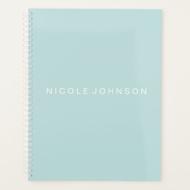 Planejador Teal/Semanal/Mensal (Frente)