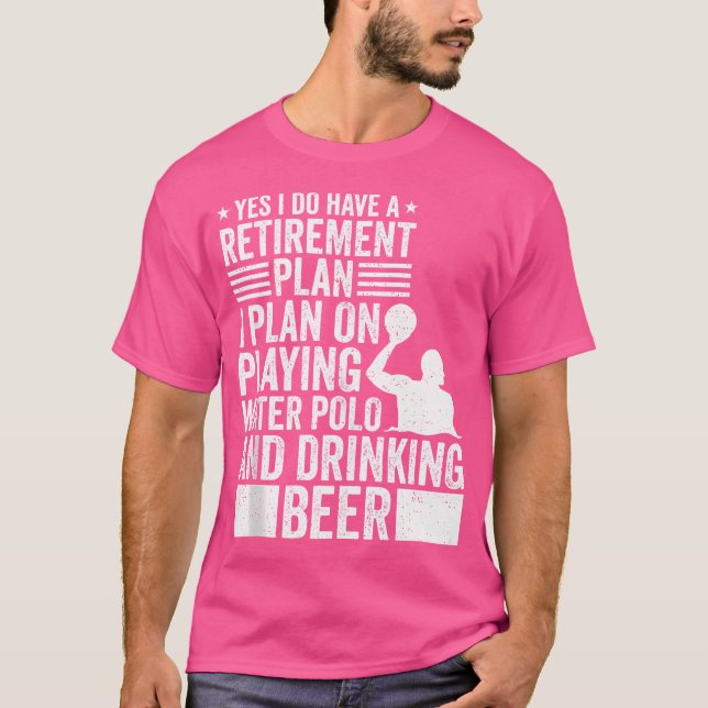 Planejo Jogar Polo Aquático E Abelhas Bebendos (Frente)
