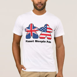 Planeta: Amigos, Camisa de Mens do Reino Unido e d