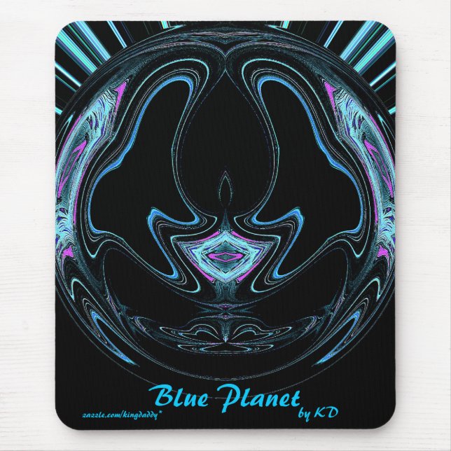 Planeta azul Mousepad (Frente)