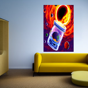 Planeta em vidro AI Art Poster