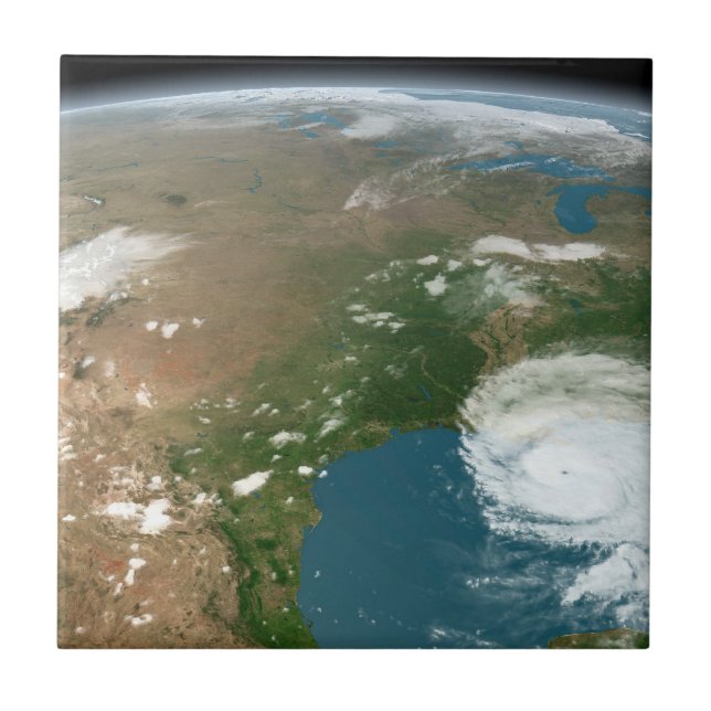 Planeta Panorâmico Terra E Os Eua. (Frente)