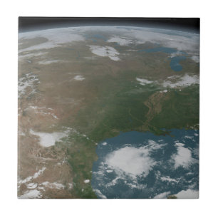 Planeta Panorâmico Terra E Os Eua. 2