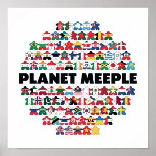Planeta, Poster de Texto Preto
