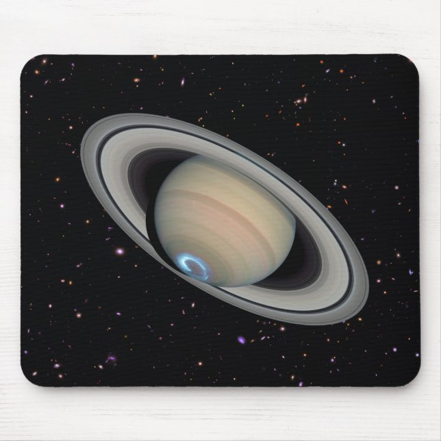 Planeta Saturno Starry Sky Mousepad (Frente)