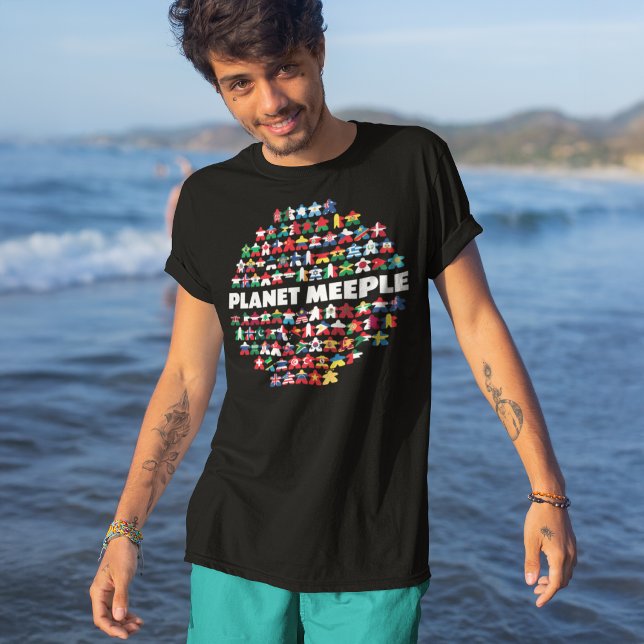 Planeta, Texto Branco, Camisa (Criador carregado)