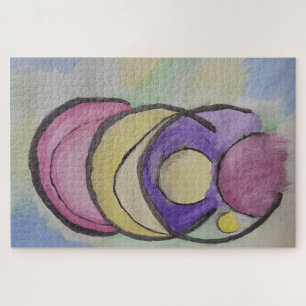 Planetas Abstrato Art Jigsera Quebra-cabeça