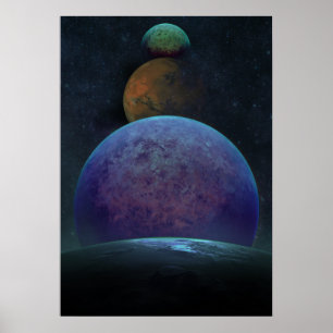 Planetas de Poster de Arte Exterior