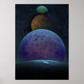 Planetas de Poster de Arte Exterior