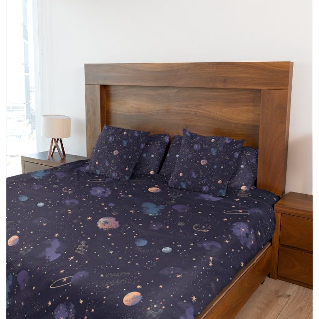 Planetas Espaciais Escuros Estrelas Padrão Nebula (Criador carregado)