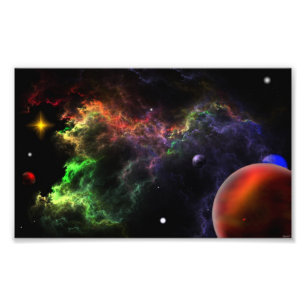 Planetoides - Nebula Cluster H Fotografia Alargame