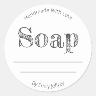 Planície fácil simples etiquetas Handmade
