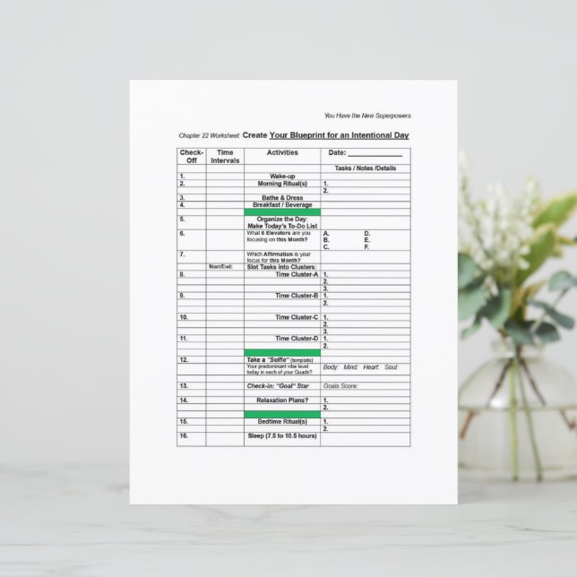 Planilha de Superpotência: Plano do Dia Internacio (Em pé/Frente)