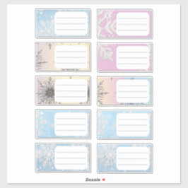 Planner das etiquetas de presentes para as Decálas