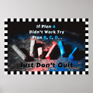 "Plano A" Poster de Wall art Positivo