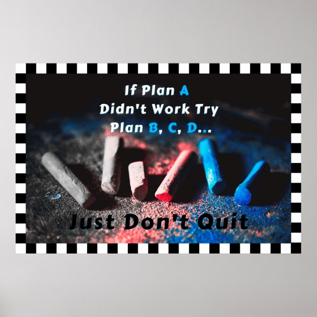 "Plano A" Poster de Wall art Positivo (Frente)