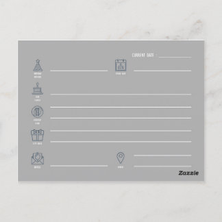 Plano de Aniversário : Cartão Postal