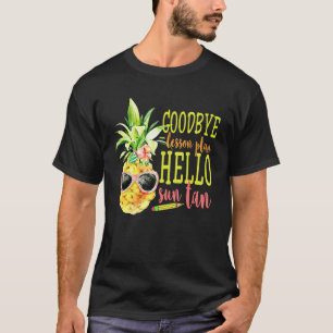 Plano de Aula Adeus Olá Camiseta de Bronzeado Sola