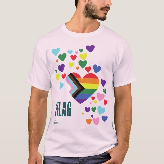 Plano de fundo da Camisa do Orgulho PFLAG (Frente)