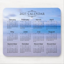 Plano de fundo do Calendar Beach 2023 | Mousepad