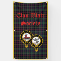 Plano de Fundo do Clan Blair Banner Tartan Vertica