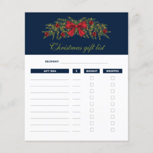 Plano de Lista de Presentes de Natal - Guarlanda d