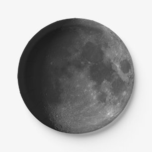 Plano de papel. Lua fotográfica. prato de papel