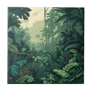 plano exótico de vegetação exótica da selva tropic
