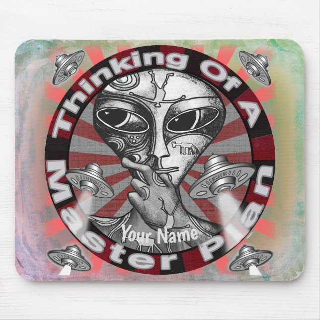 Plano Mestre Alien  Mouse Pad (Frente)