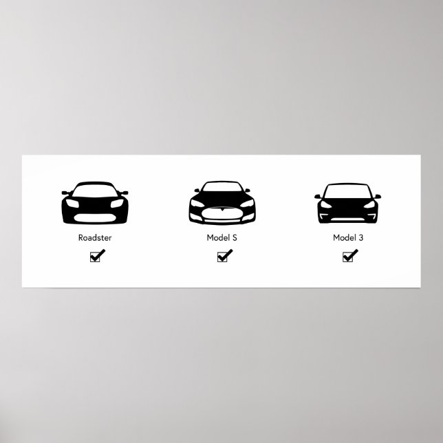 Plano Mestre Tesla | Matte Poster (Frente)