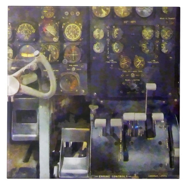 Plano - Simulador Grumman E-1B Cockpit (Frente)