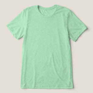 Plano Verde em Branco Nada na Frente Unisex